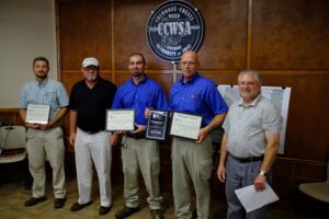 (Picture L-R) Clint Blackwell, Mike Venters, Tripp Rietter, Marc Rosenberger, and Chuck Youmans (GAWP District 3 Director)